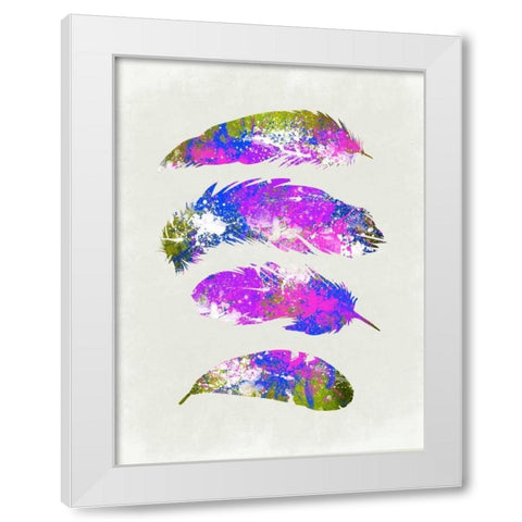 Fourth Impression 2 White Modern Wood Framed Art Print by Lewis, Sheldon