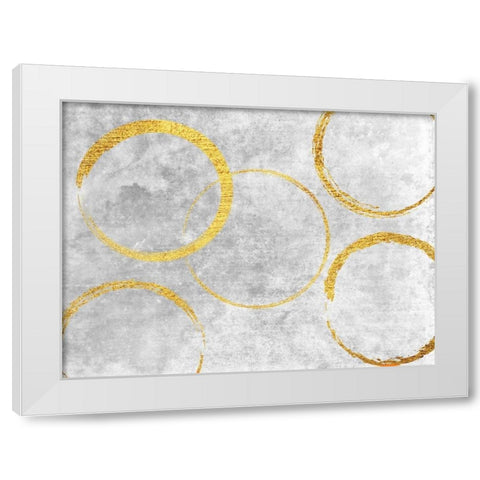 In The Loop White Modern Wood Framed Art Print by Lewis, Sheldon
