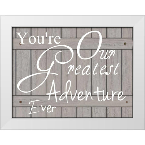 Greatest Adventure White Modern Wood Framed Art Print by Lewis, Sheldon