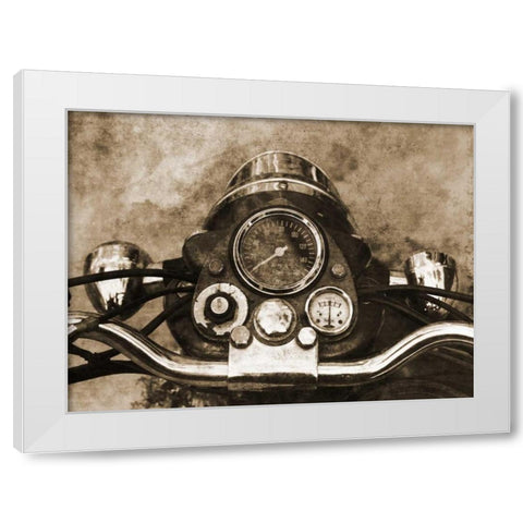 Ride It White Modern Wood Framed Art Print by Lewis, Sheldon