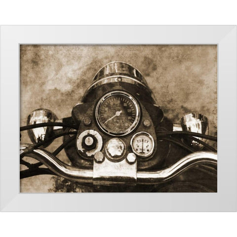 Ride It White Modern Wood Framed Art Print by Lewis, Sheldon