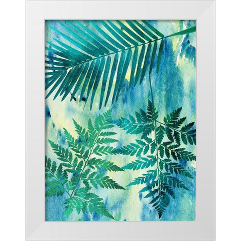 Deep In The Tropic 2 White Modern Wood Framed Art Print by Lewis, Sheldon