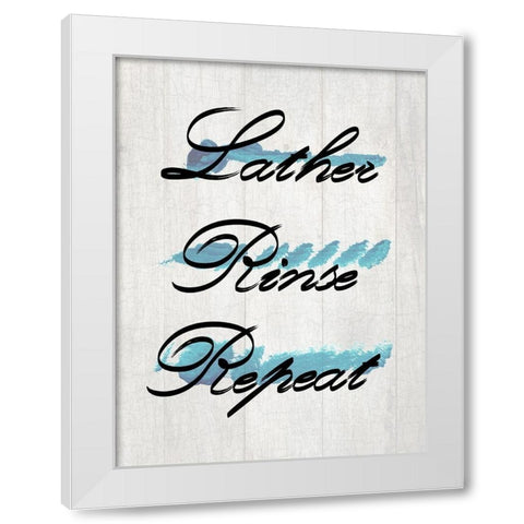 Lather White Modern Wood Framed Art Print by Lewis, Sheldon