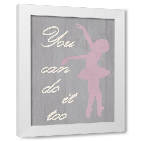 Happy Girls White Modern Wood Framed Art Print by Lewis, Sheldon