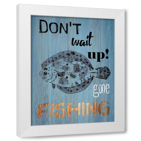 Lake Time 2 White Modern Wood Framed Art Print by Lewis, Sheldon