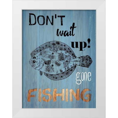 Lake Time 2 White Modern Wood Framed Art Print by Lewis, Sheldon