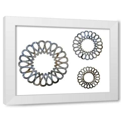 Morden Contempo White Modern Wood Framed Art Print by Lewis, Sheldon
