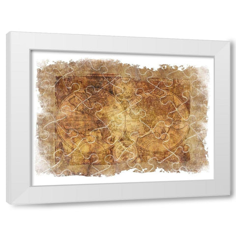 Vintage Travel White Modern Wood Framed Art Print by Lewis, Sheldon