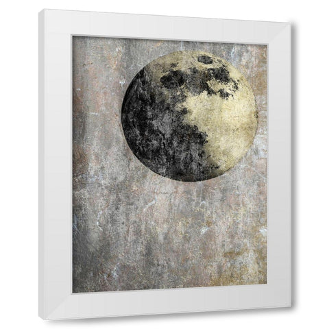 Dark Of The Moon White Modern Wood Framed Art Print by Lewis, Sheldon