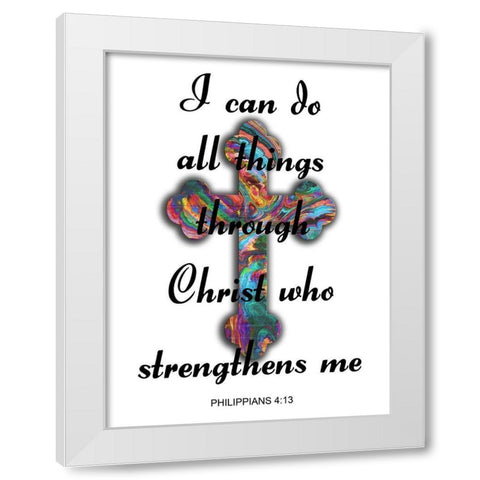 All Things White Modern Wood Framed Art Print by Lewis, Sheldon