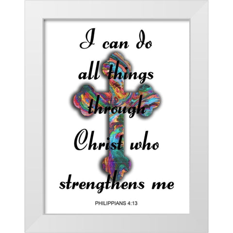 All Things White Modern Wood Framed Art Print by Lewis, Sheldon