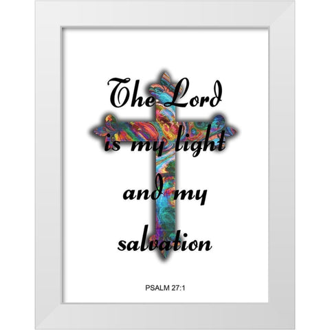 My Salvation White Modern Wood Framed Art Print by Lewis, Sheldon
