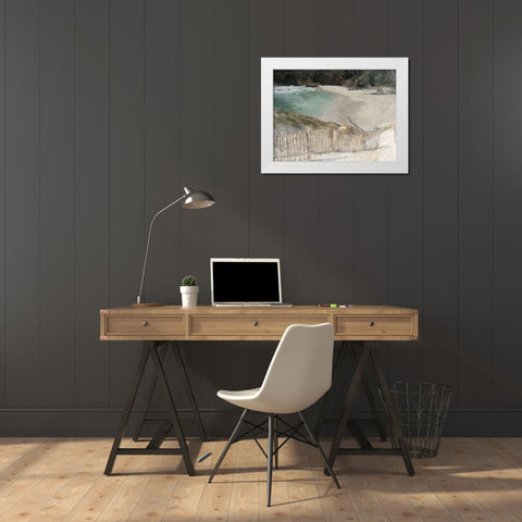 Grenville Bay 2 White Modern Wood Framed Art Print by Lewis, Sheldon