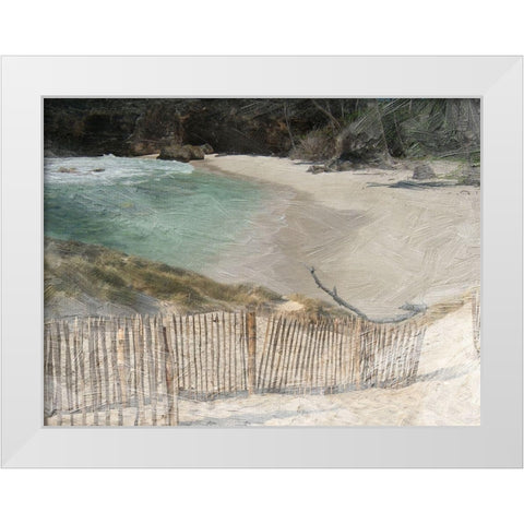 Grenville Bay 2 White Modern Wood Framed Art Print by Lewis, Sheldon