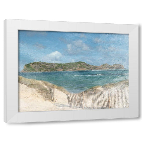 Bathway Bay 1 White Modern Wood Framed Art Print by Lewis, Sheldon