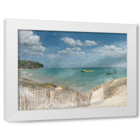 Bathway Bay 2 White Modern Wood Framed Art Print by Lewis, Sheldon