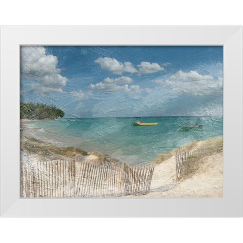 Bathway Bay 2 White Modern Wood Framed Art Print by Lewis, Sheldon