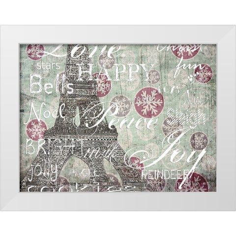 Christmas For Me White Modern Wood Framed Art Print by Lewis, Sheldon