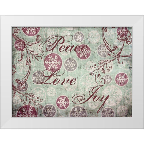 Christmas For All White Modern Wood Framed Art Print by Lewis, Sheldon