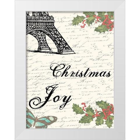 Joy White Modern Wood Framed Art Print by Lewis, Sheldon