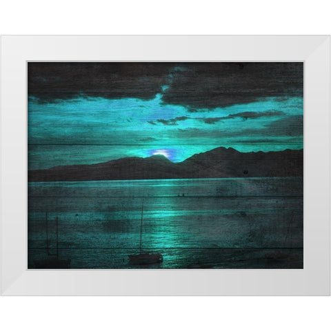 Escape White Modern Wood Framed Art Print by Lewis, Sheldon
