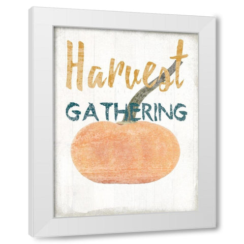 Gathering White Modern Wood Framed Art Print by Lewis, Sheldon