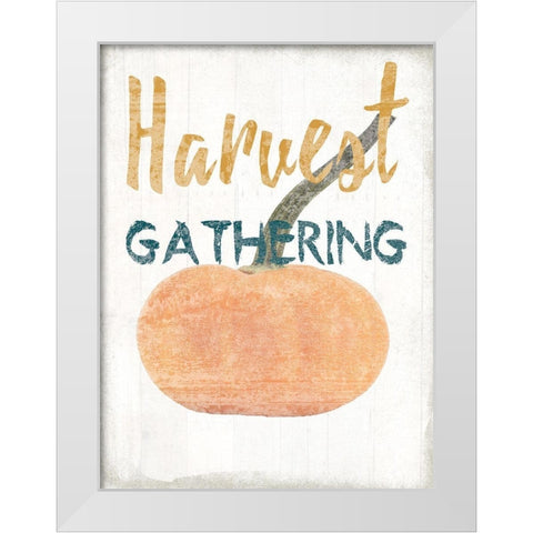 Gathering White Modern Wood Framed Art Print by Lewis, Sheldon