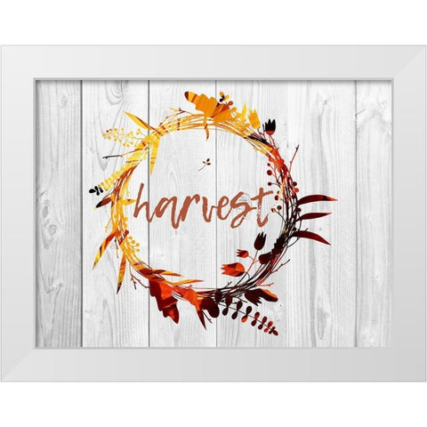 Harvest Wood White Modern Wood Framed Art Print by Lewis, Sheldon