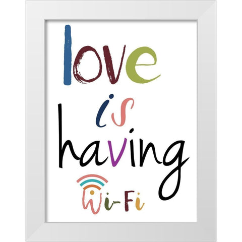 True Love White Modern Wood Framed Art Print by Lewis, Sheldon