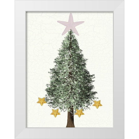 Coastal Christmas White Modern Wood Framed Art Print by Lewis, Sheldon