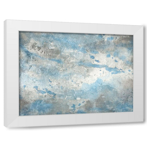 Ocean Blue White Modern Wood Framed Art Print by Lewis, Sheldon