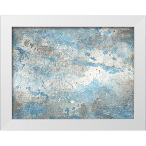 Ocean Blue White Modern Wood Framed Art Print by Lewis, Sheldon