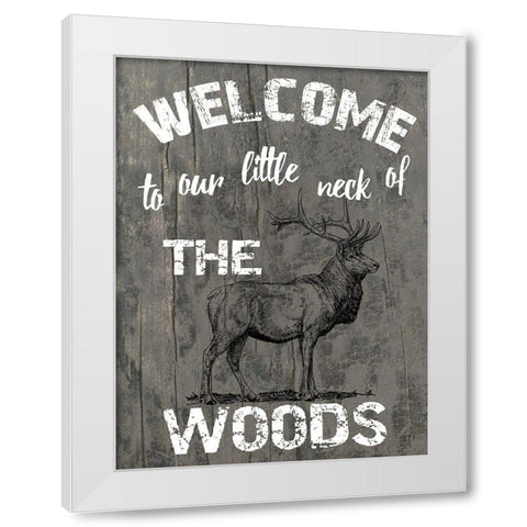 My Neck Of The Woods White Modern Wood Framed Art Print by Lewis, Sheldon