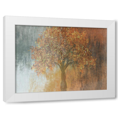 Under The Shaded Tree 1 White Modern Wood Framed Art Print by Lewis, Sheldon