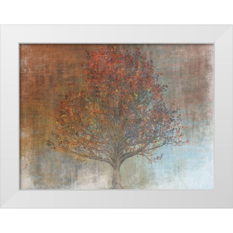 Under The Shaded Tree 2 White Modern Wood Framed Art Print by Lewis, Sheldon