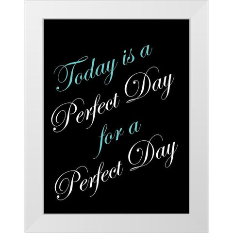 Perfect Day White Modern Wood Framed Art Print by Lewis, Sheldon