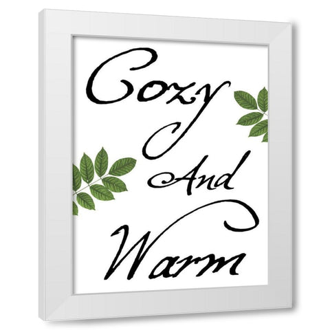 Cozy and Warm White Modern Wood Framed Art Print by Lewis, Sheldon