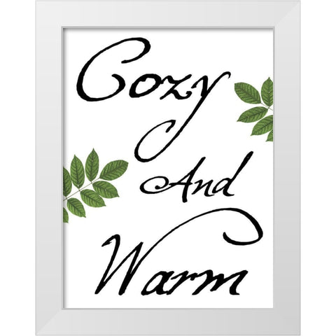 Cozy and Warm White Modern Wood Framed Art Print by Lewis, Sheldon
