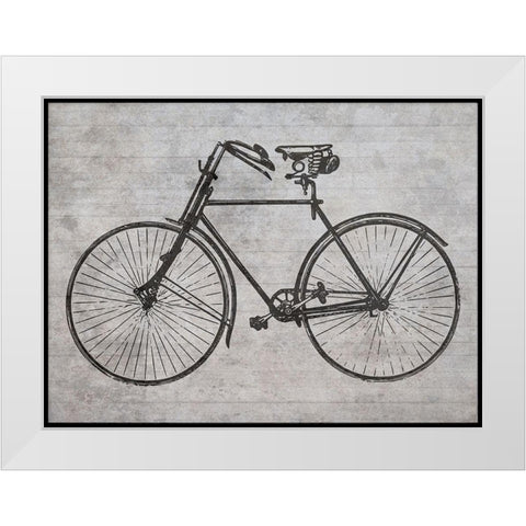 Ride Into The Future White Modern Wood Framed Art Print by Lewis, Sheldon