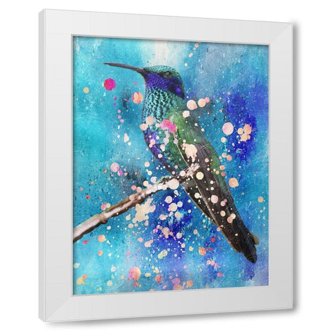 Hummer White Modern Wood Framed Art Print by Lewis, Sheldon