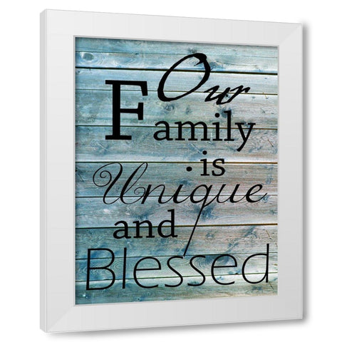 Blessed Family White Modern Wood Framed Art Print by Lewis, Sheldon