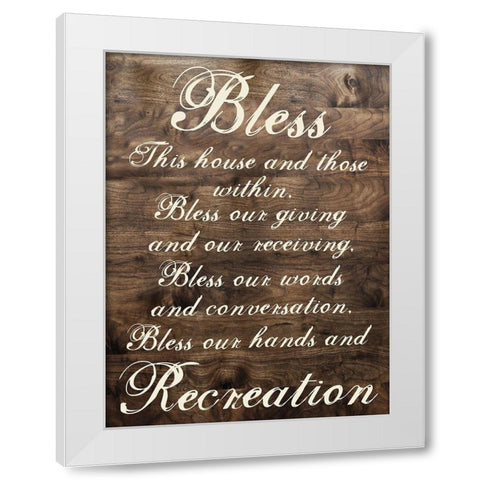More Blessings White Modern Wood Framed Art Print by Lewis, Sheldon