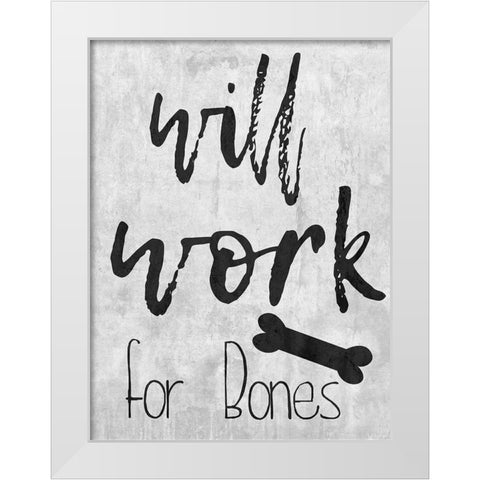 Bones White Modern Wood Framed Art Print by Lewis, Sheldon
