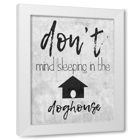 Doghouse White Modern Wood Framed Art Print by Lewis, Sheldon