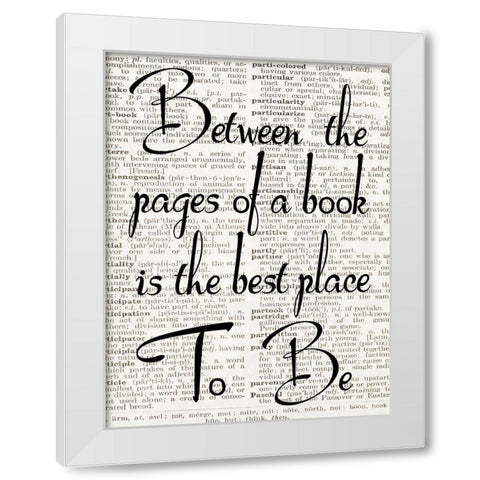 Book Pages White Modern Wood Framed Art Print by Lewis, Sheldon