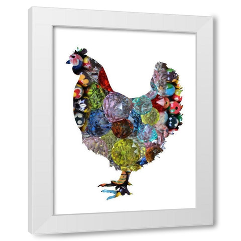 Free Range Colors White Modern Wood Framed Art Print by Lewis, Sheldon