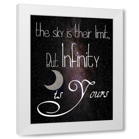 Limitless White Modern Wood Framed Art Print by Lewis, Sheldon