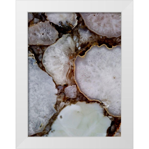 Infinity Stones 2 White Modern Wood Framed Art Print by Lewis, Sheldon