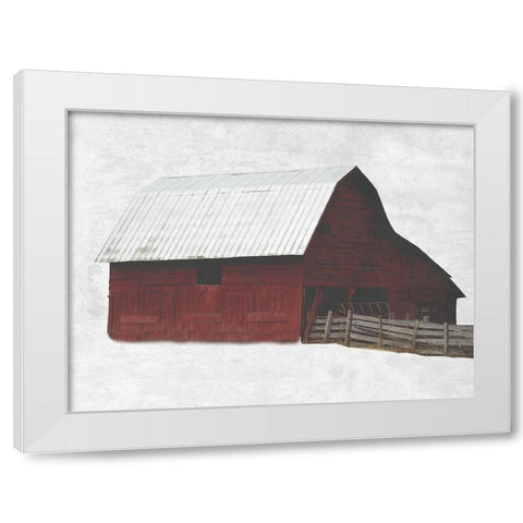 Spice Barn White Modern Wood Framed Art Print by Lewis, Sheldon