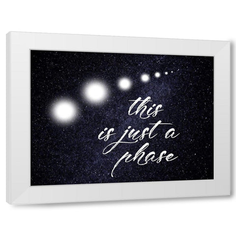 Phase White Modern Wood Framed Art Print by Lewis, Sheldon